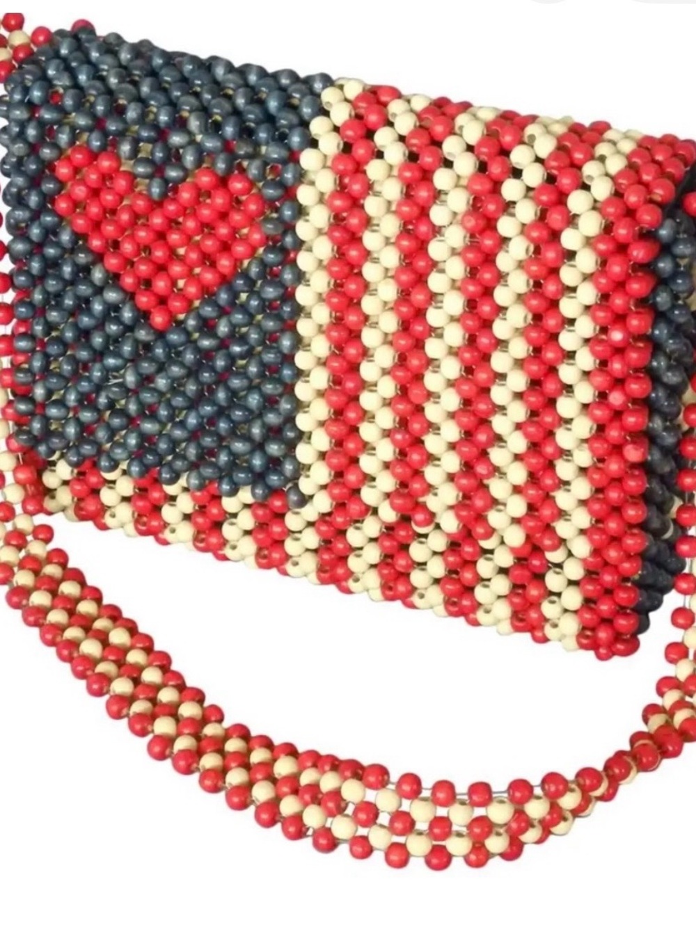 Rare! Vintage 1960s Playboy Club American Themed Bag Purse